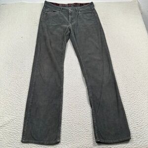 American Eagle Corduroy Pants Mens‎ 32x32 Straight Leg Cotton Gray Preppy